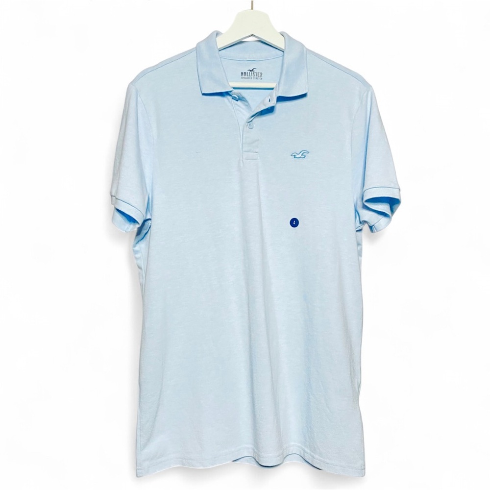 Hollister Light Blue Men’s Polo • L